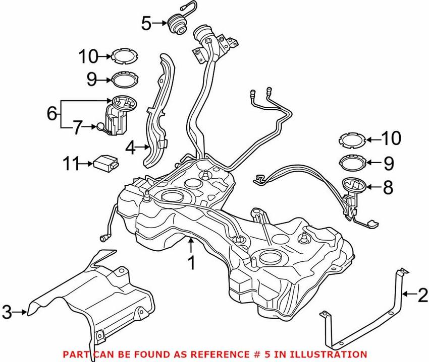 Audi Fuel Tank Cap 5Q0201550N